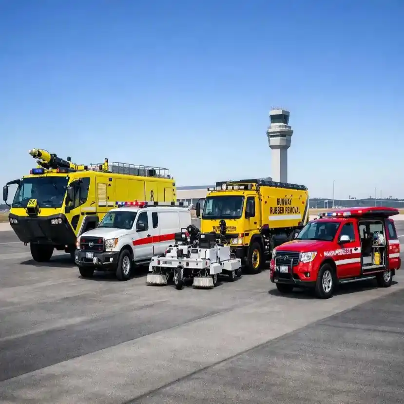 Airport rescue and fire fighting vehicles